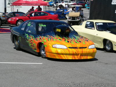 BLACK WITH ORANGE FLAMES MONTE CARLO